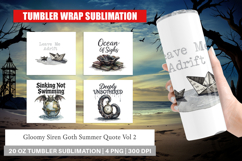 Gloomy Siren Goth Summer Tumbler Product Image 1