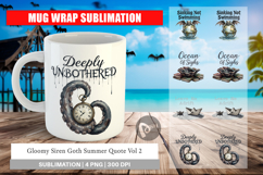 Gloomy Siren Goth Summer Mug Wrap Product Image 1