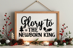 Farmhouse Christmas Sign SVG Bundle | Holiday Decor Sign SVG Product Image 15