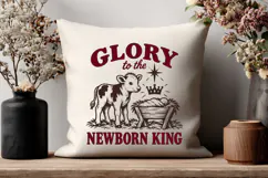 Glory To The Newborn King SVG, Christian Christmas PNG Product Image 3