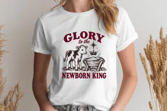 Glory To The Newborn King SVG, Christian Christmas PNG Product Image 2