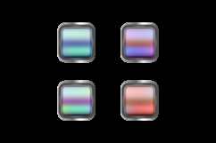 Glossy blur button icon shape collection isolated Product Image 2