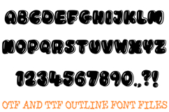 Glossy Bubble Alphabet Lettering Font Hand Drawn ABC OTF TTF Product Image 2