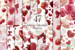 Glossy Valentine Seamless Pattern Product Image 1