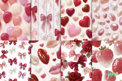 Glossy Valentine Seamless Pattern Product Image 3