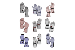 gloves heated set cartoon Product Image 1