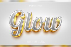 Glow 3D editable text effect Product Image 1