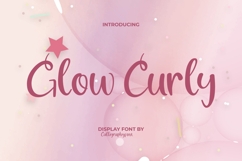 Glow Curly Font Product Image 1