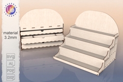Laser Cut Display Stand SVG with Drawers 3.2mm Product Image 1