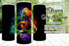 Celtic Tumbler, Glowing Celtic Symbol 20oz Tumbler Design 1 Product Image 1