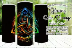 Celtic Tumbler, Glowing Celtic Symbol 20oz Tumbler Design 12 Product Image 1