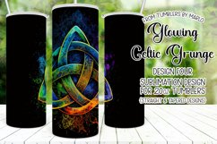 Celtic Tumbler, Glowing Celtic Symbol 20oz Tumbler Design 4 Product Image 1