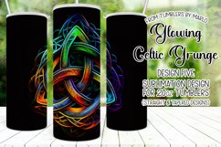 Celtic Tumbler, Glowing Celtic Symbol 20oz Tumbler Design 5 Product Image 1