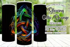 Celtic Tumbler, Glowing Celtic Symbol 20oz Tumbler Design 5 Product Image 1
