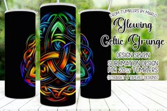 Celtic Tumbler, Glowing Celtic Symbol 20oz Tumbler Design 7 Product Image 1