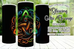 Celtic Tumbler, Glowing Celtic Symbol 20oz Tumbler Design 9 Product Image 1