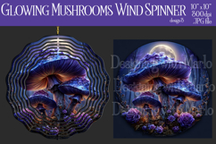 Fantasy Wind Spinner, Sublimation Mushroom Wind Spinner, w3 Product Image 1