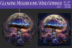 Fantasy Wind Spinner, Sublimation Mushroom Wind Spinner, w7 Product Image 1
