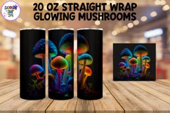 Glowing Mushrooms Sublimation Tumbler Wrap Bundle Product Image 4