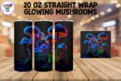 Glowing Mushrooms Sublimation Tumbler Wrap Bundle Product Image 5