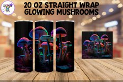 Glowing Mushrooms Sublimation Tumbler Wrap Bundle Product Image 6