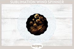 Glowing Pansies v1 Wind Spinner Sublimation Product Image 1
