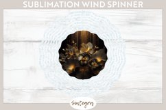 Glowing Pansies v2 Wind Spinner Sublimation Product Image 1