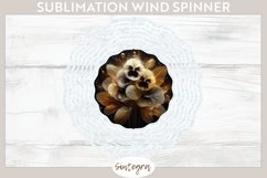 Glowing Pansies v3 Wind Spinner Sublimation Product Image 1