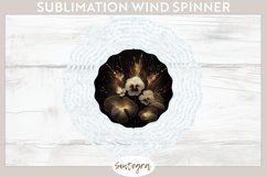 Glowing Pansies v7 Wind Spinner Sublimation Product Image 1