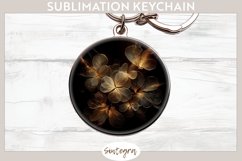 Glowing Periwinkles v3 Round Keychain Sublimation Product Image 1