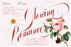 GLOWING ROMANCE - Elegant Script Calligraphy Font Product Image 1
