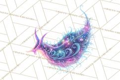Neon Ocean Dwellers Clipart,Vibrant Sea Life Png Product Image 4