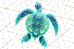 Neon Ocean Dwellers Clipart,Vibrant Sea Life Png Product Image 5