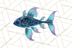 Neon Ocean Dwellers Clipart,Vibrant Sea Life Png Product Image 5