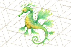 Neon Ocean Dwellers Clipart,Vibrant Sea Life Png Product Image 4