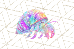 Neon Ocean Dwellers Clipart,Vibrant Sea Life Png Product Image 4