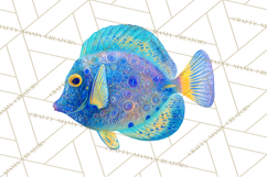 Neon Ocean Dwellers Clipart,Vibrant Sea Life Png Product Image 4