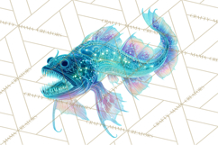Neon Ocean Dwellers Clipart,Vibrant Sea Life Png Product Image 5