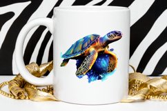 Glowing Turtle Sublimation PNG Clipart Product Image 2