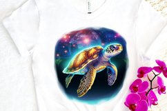 Glowing Turtle Sublimation PNG Clipart Product Image 3