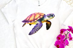 Glowing Turtle Sublimation PNG Clipart Product Image 3
