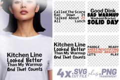 4x Pickleball Quotes Good Dink Paddle Ready SVG Cut Files Product Image 1