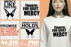 4x Christian Quotes Mercy Promise SVG Cut Files Grace Story Product Image 1