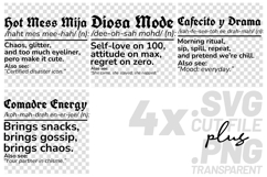 4x Hot Mess Mija Diosa Mode Cafecito Drama Definition SVG Product Image 1