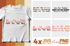 4x Joy Morning Mercy Peace Light SVG Cut Files Cricut Product Image 1