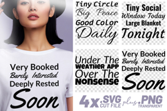4x Modern Quote SVG Cricut Cut File Shirt Design Sarcastic Product Image 1