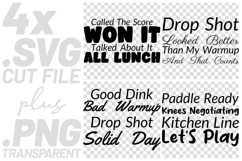 4x Pickleball Quotes Good Dink Drop Shot SVG Cut File Cricut Product Image 1