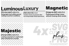 4x Luxury Motivational Quotes SVG Cricut Shirt Design Product Image 1