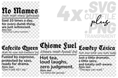4x Latina Definitions Funny Quotes SVG Cut Files Design Product Image 1