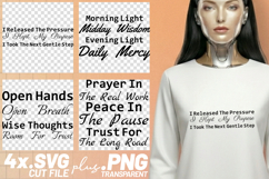 4x Inspirational Quotes Gentle Step Open Hands SVG Cut Files Product Image 1